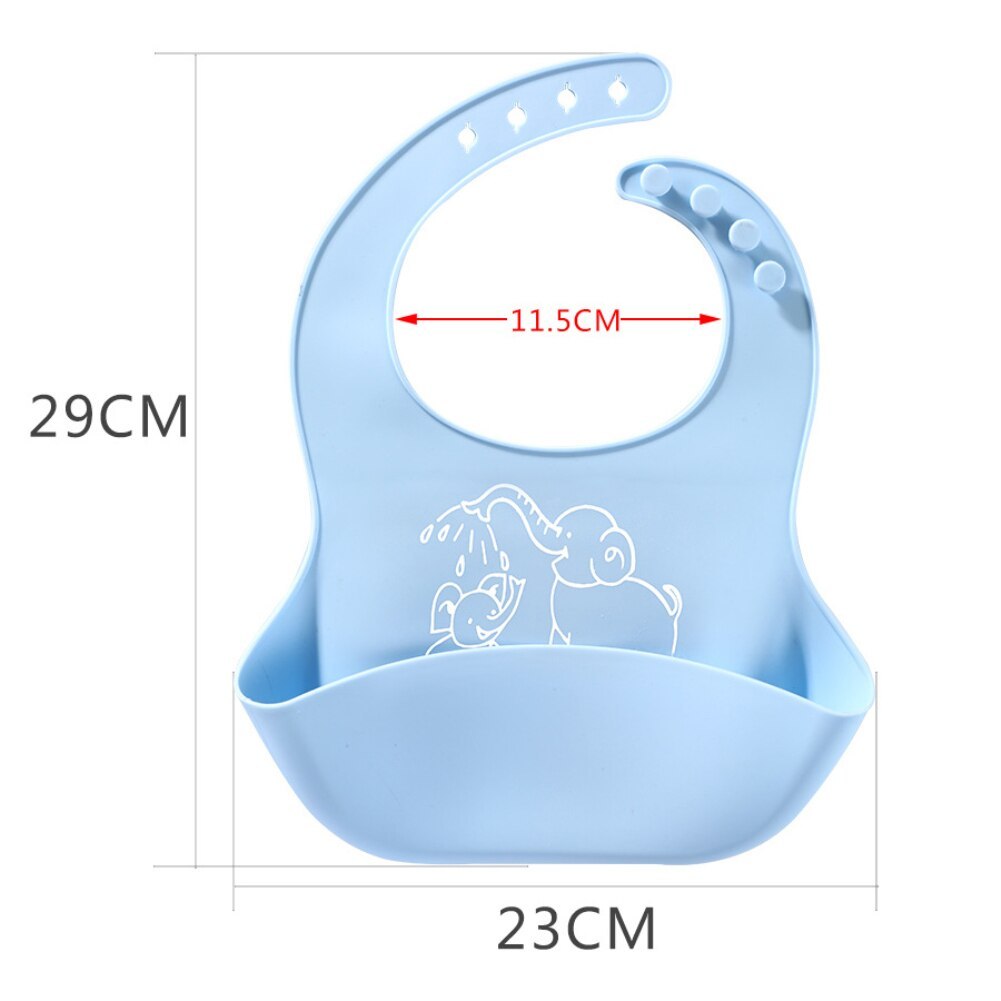 Baby Food Bib baby meal silicone saliva bag